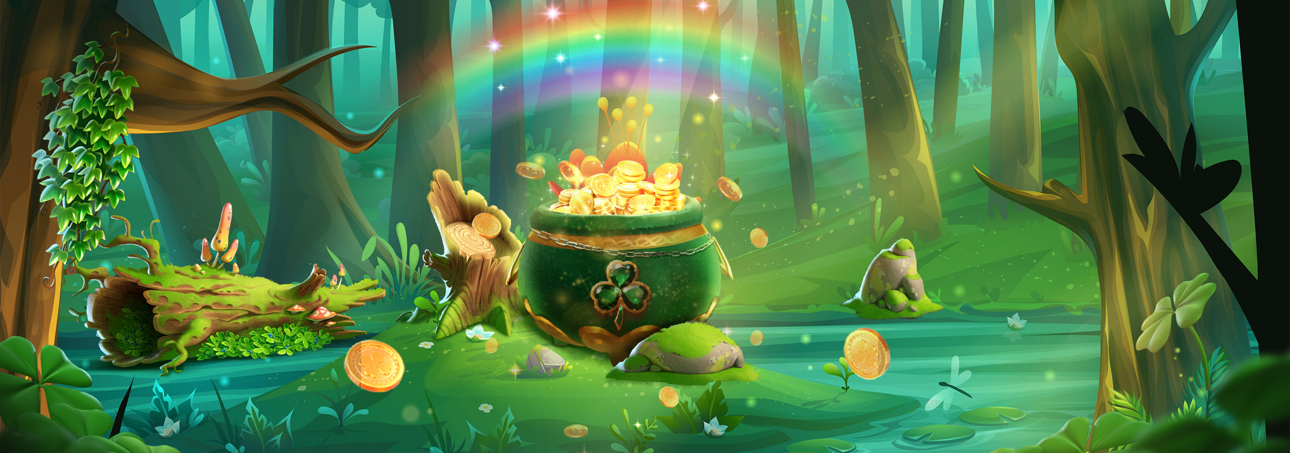 Chasing Leprechaun Coins's background