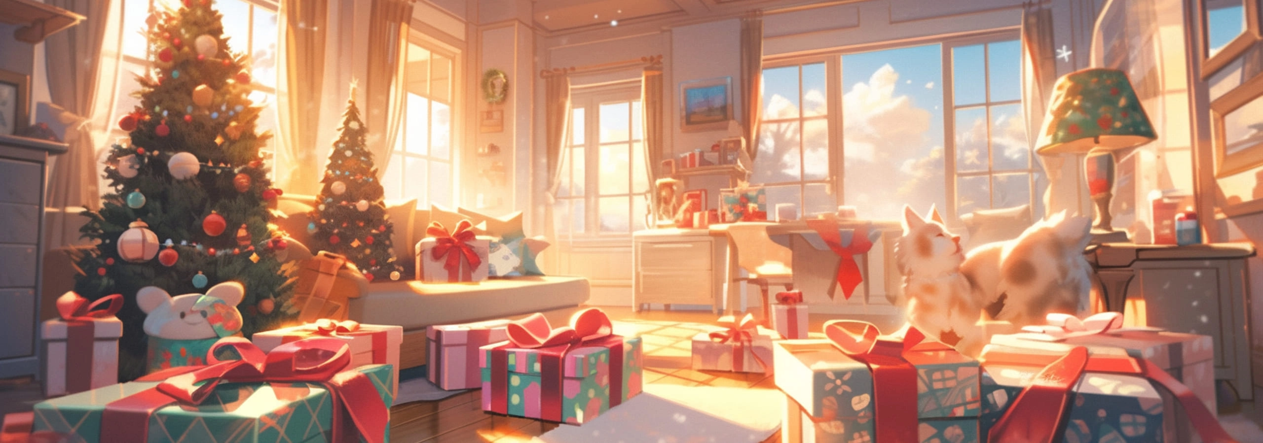 Pawsome Xmas's background