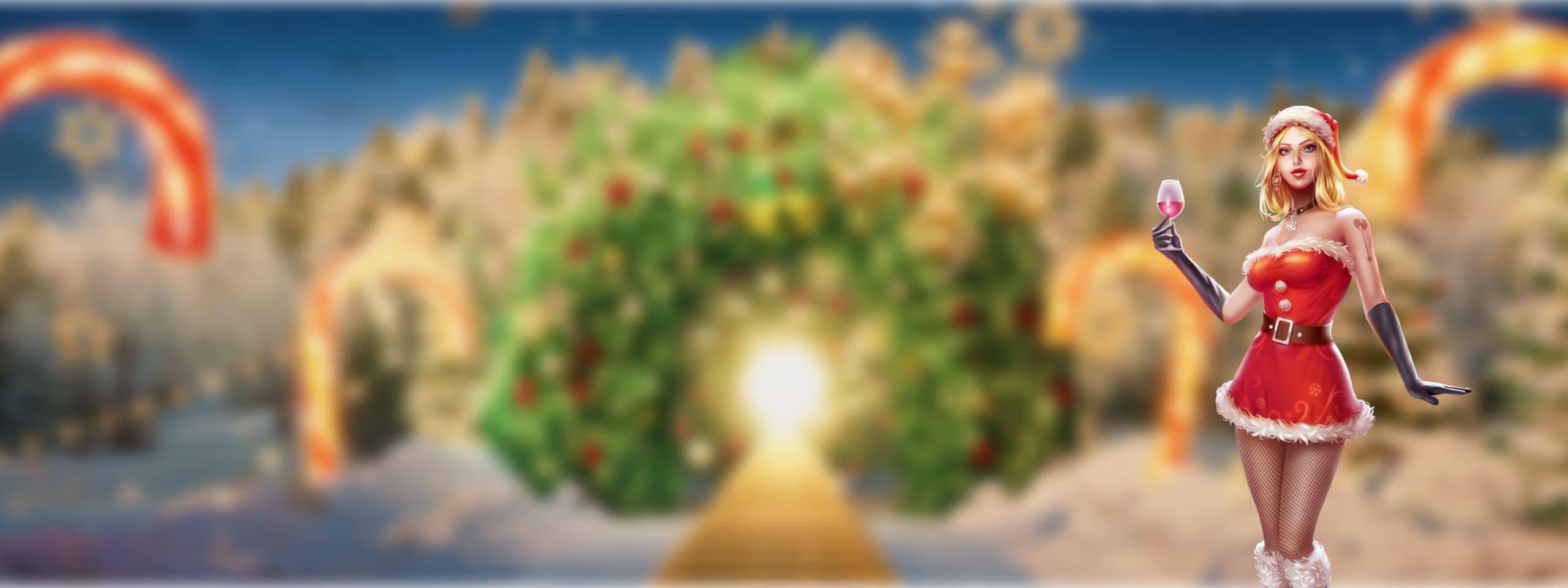 Sexy Christmas Sirens's background